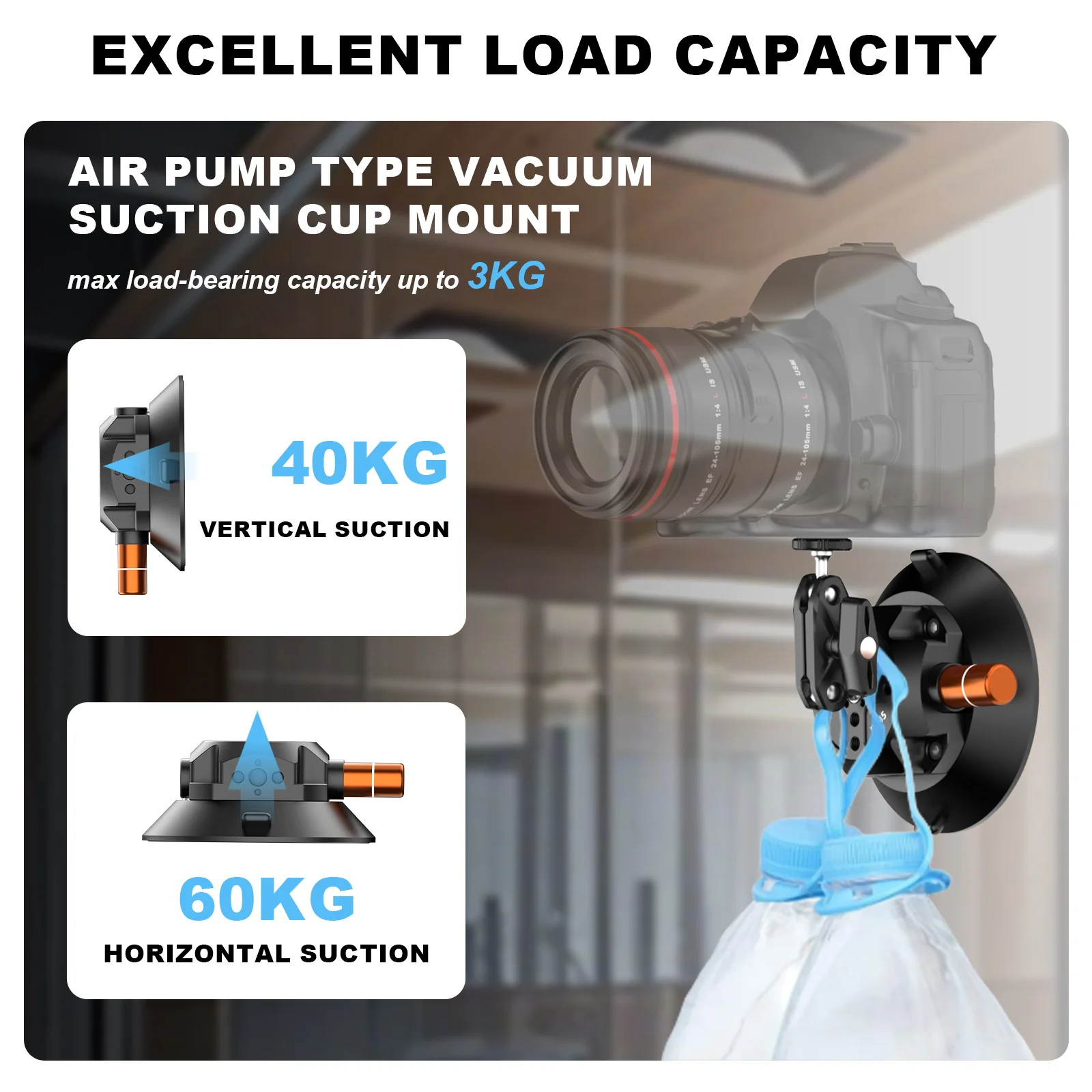 COMAN DP30 & DP45 Suction Cup Mounts for Cameras Phones - Image 7
