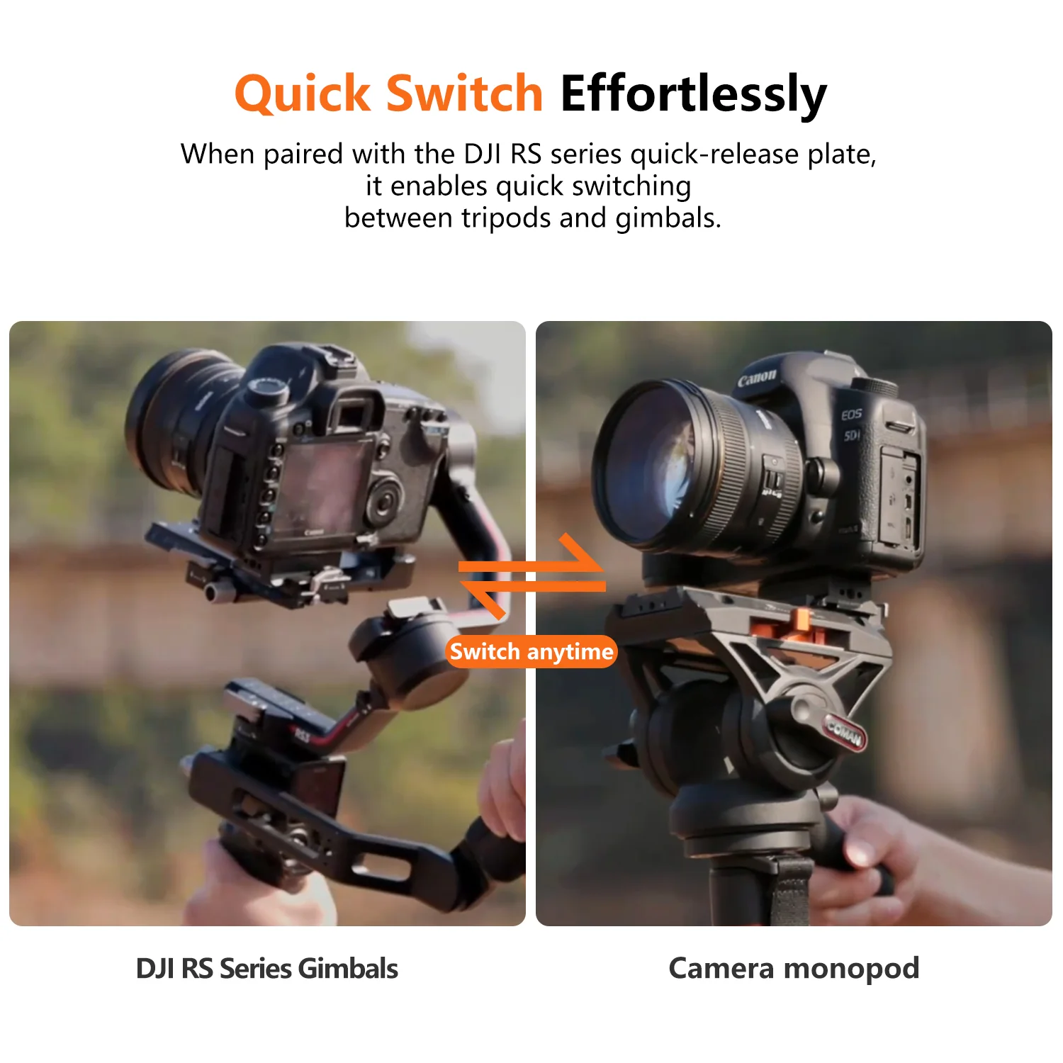 COMAN DX327CQ6 Carbon Fiber Video Monopod with Q6 Fluid Head | DJI RS & Manfrotto Compatible - Image 12
