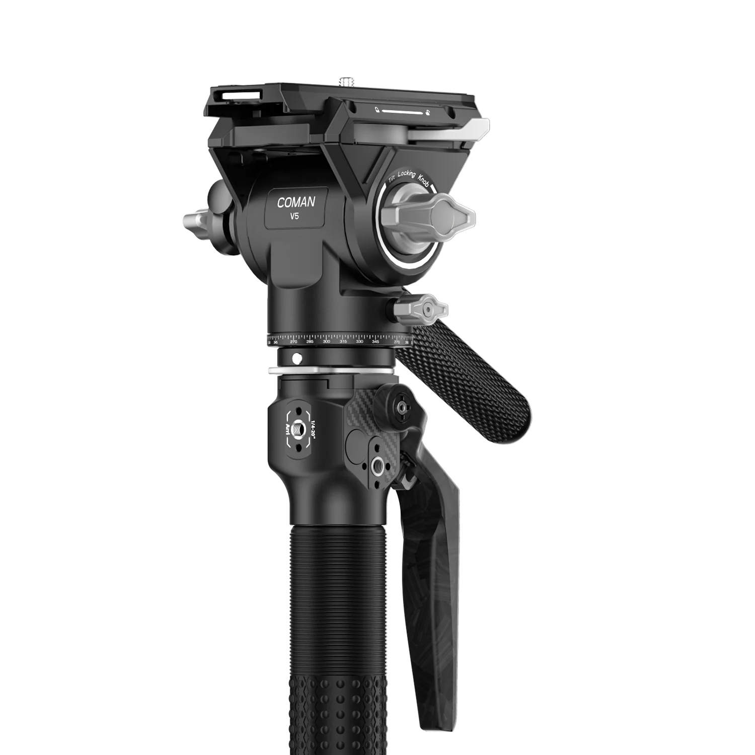 COMAN M1 & M1V5 Portable Lightweight Carbon Fiber Monopod Stable Support 44.1 lbs - Image 13