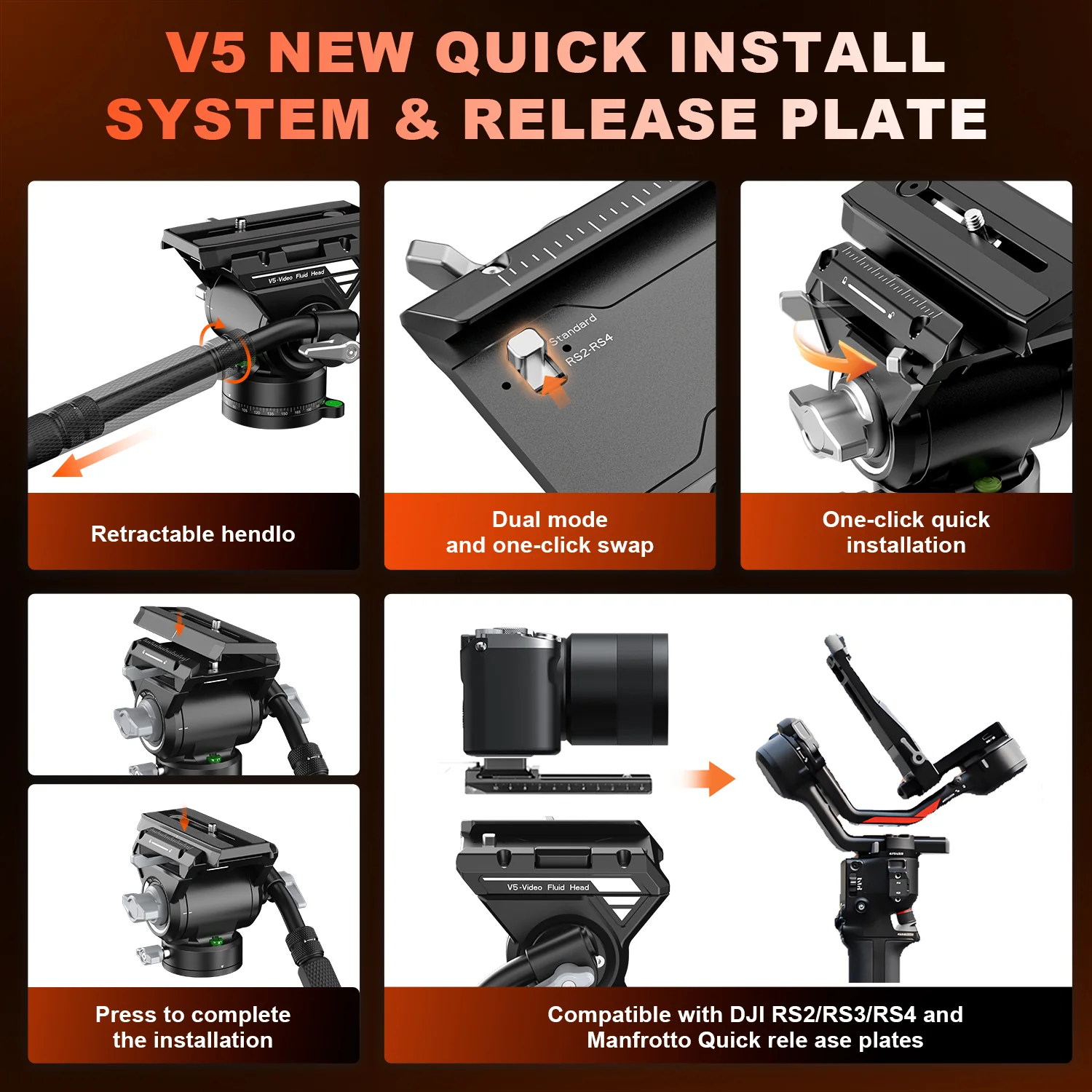 COMAN M1 & M1V5 Portable Lightweight Carbon Fiber Monopod Stable Support 44.1 lbs - Image 15