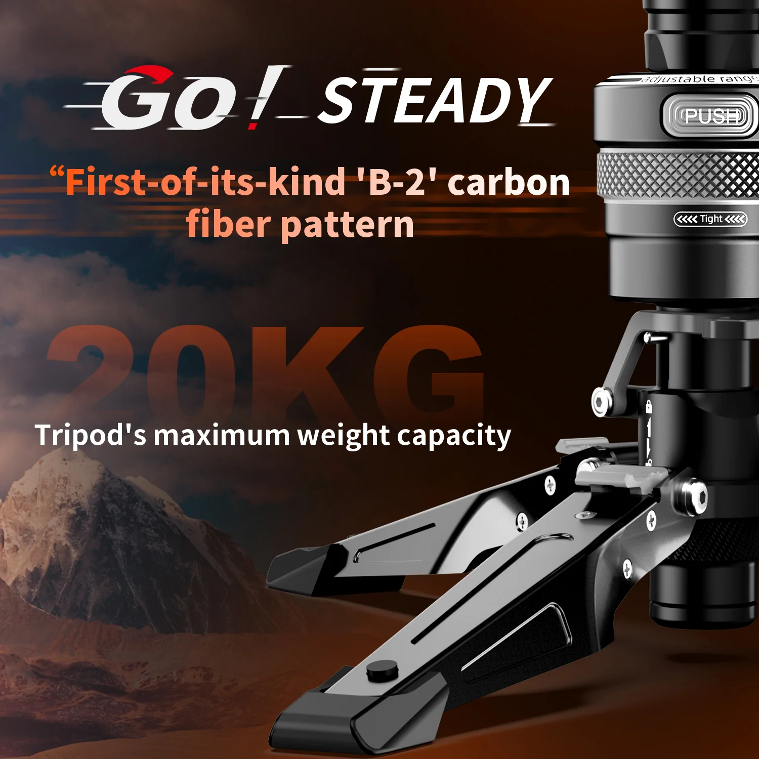 COMAN M1 Pro Monopod Quick Release Lightweight Carbon Fiber Monopod 44.1 lbs Load - Image 26