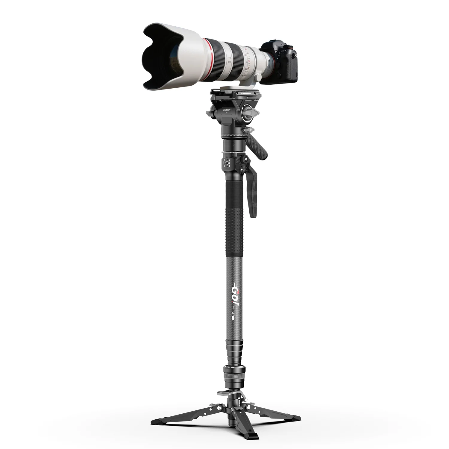 COMAN M1 Pro V5 Carbon Fiber Monopod One Click Quick Release 69in for Photo Video and Sports Events - Image 12