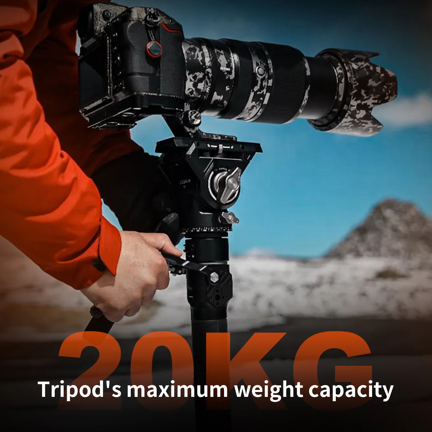 COMAN M1 Pro V5 Carbon Fiber Monopod One Click Quick Release 69in for Photo Video and Sports Events - Image 24