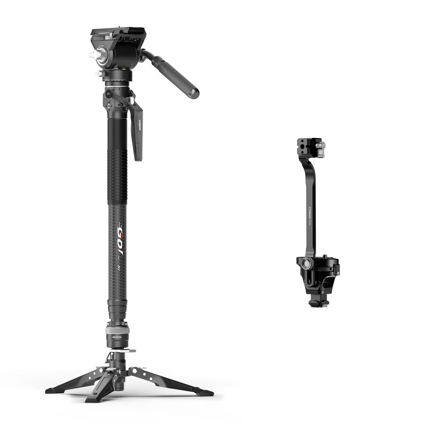 COMAN M1 Pro V5 Carbon Fiber Monopod One Click Quick Release 69in for Photo Video and Sports Events - Image 33