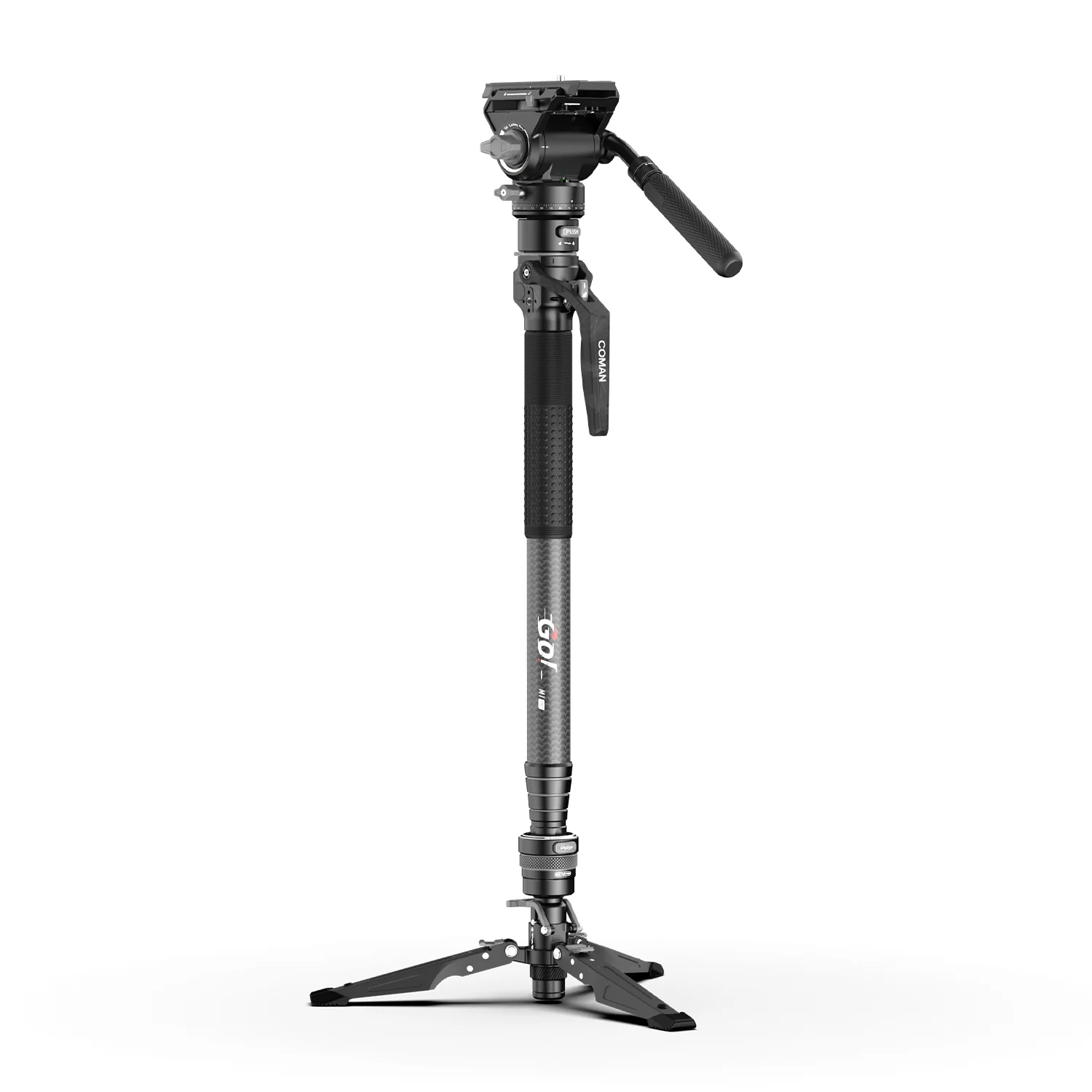COMAN M1 Pro V5 Carbon Fiber Monopod One Click Quick Release 69in for Photo Video and Sports Events - Image 6