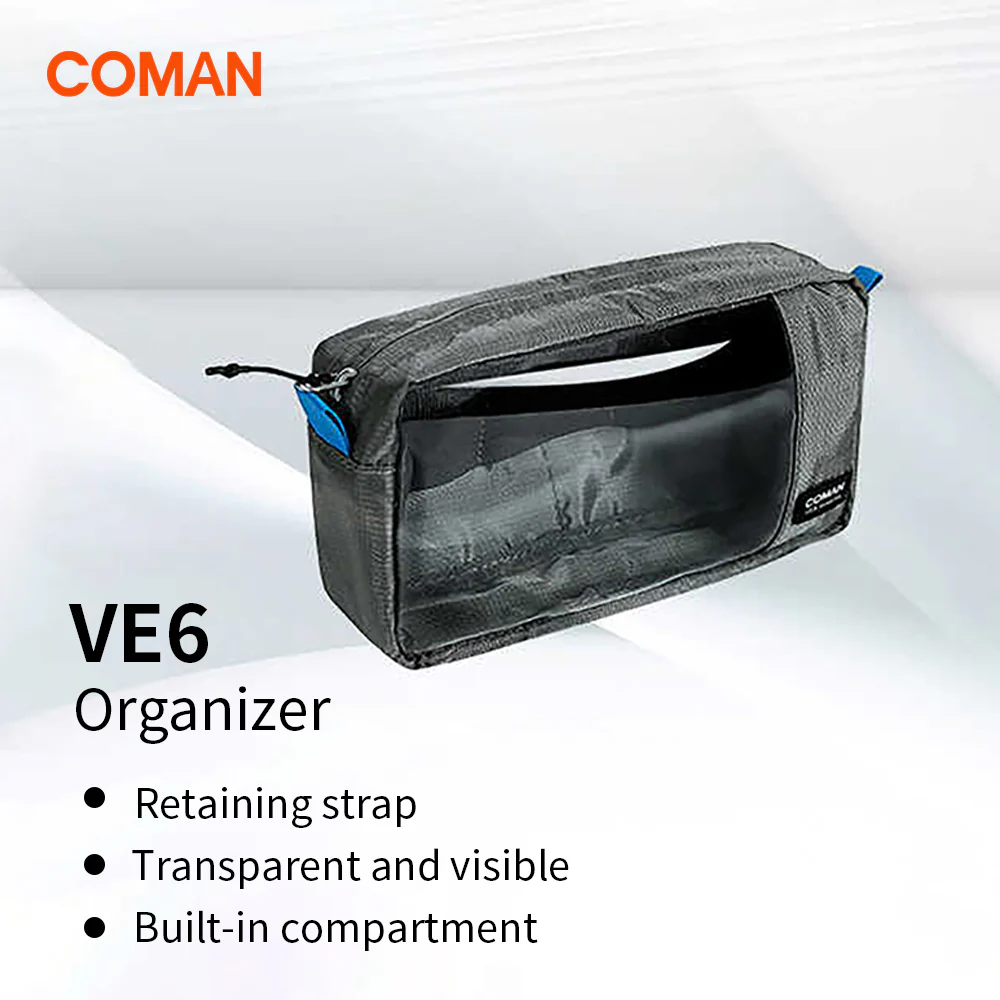 COMAN VE6 Tripod Accessories Storage Pouch 200×115×50mm - Image 8
