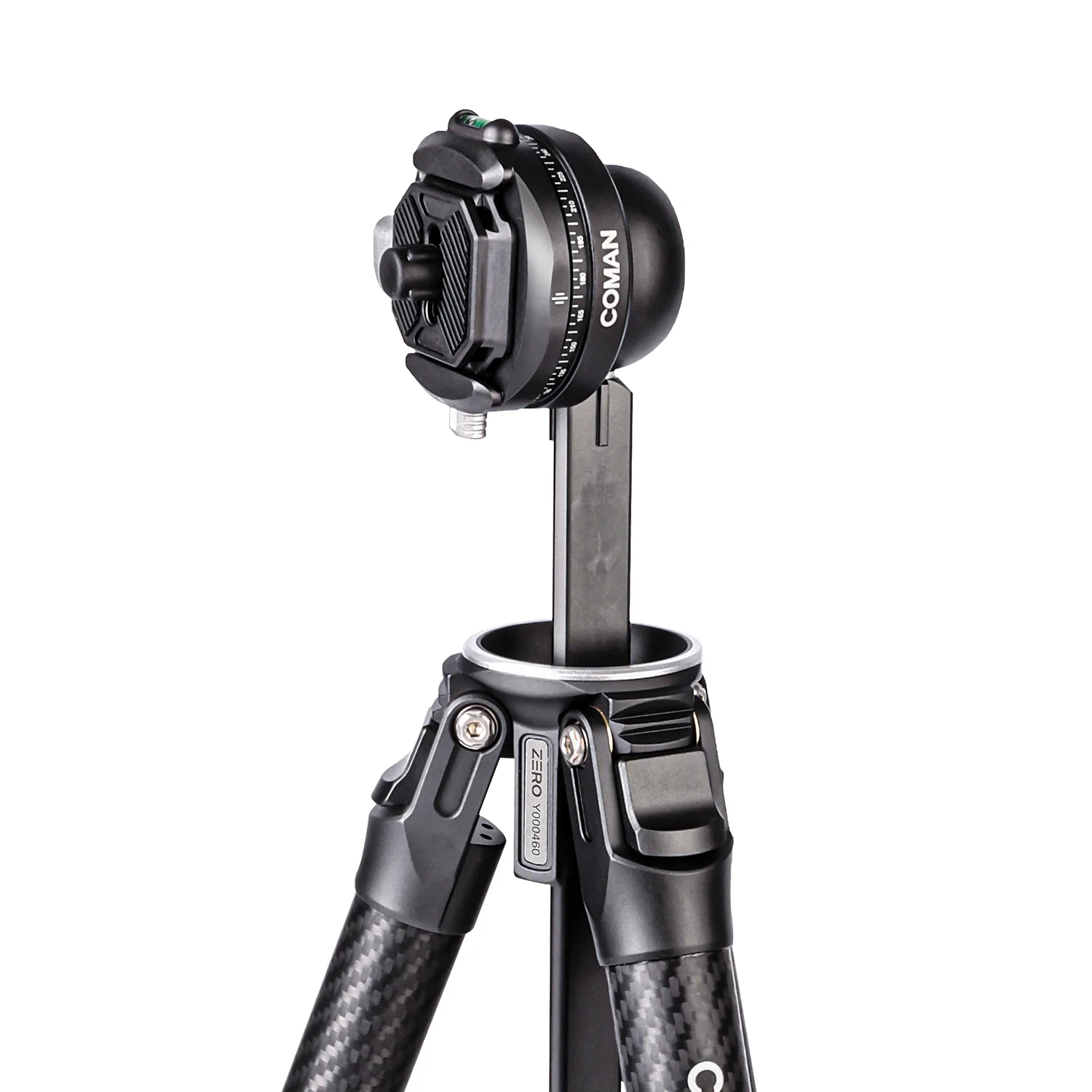 COMAN Zero F38 Carbon Fiber Quick Release Travel Tripod with Ball Head - Image 10