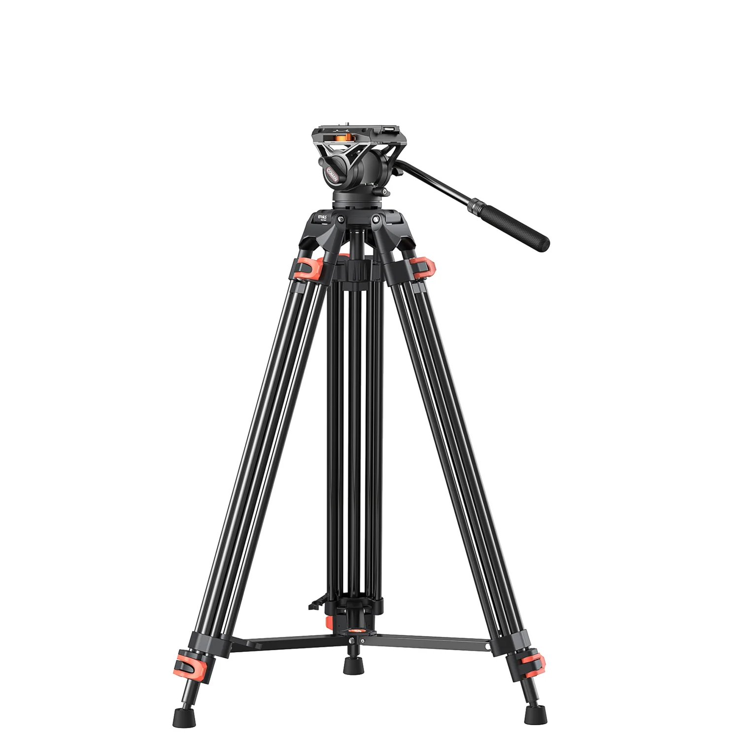Coman FF16LS Heavy Duty Video Tripod with Fluid Head, Aluminium 73" - Image 12