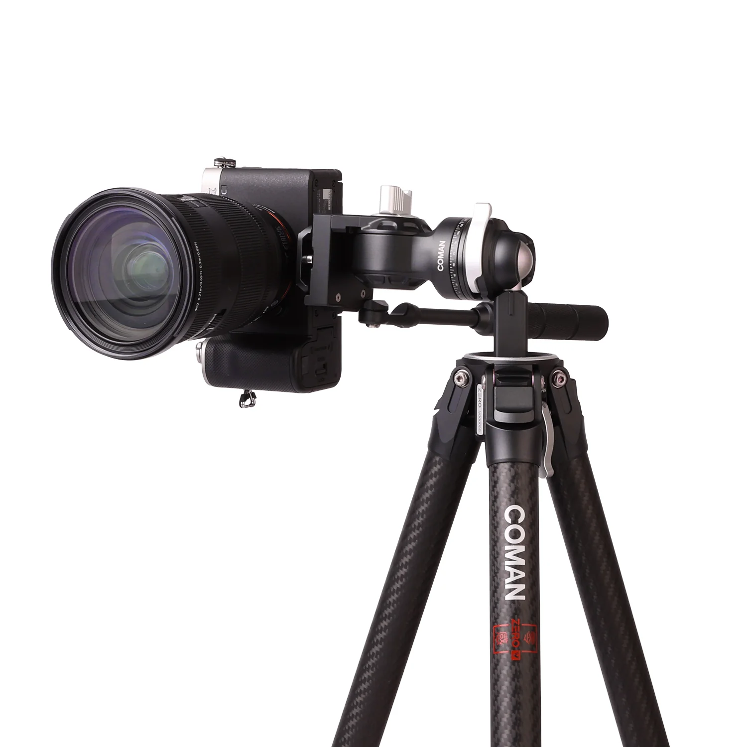 COMAN Zero V Carbon Fiber Travel Tripod for DSLR Cameras - Image 8